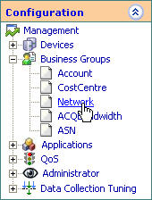 Configuration Menu Network